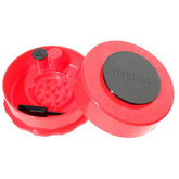 TightVac GrinderVac 60 ml, airtight container with grinder red